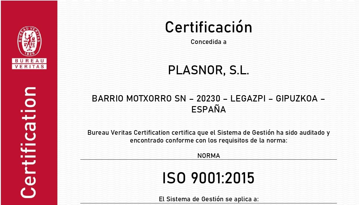Plasnor Calidad